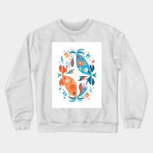 Enchanting Pisces Zodiac Artwork Crewneck Sweatshirt